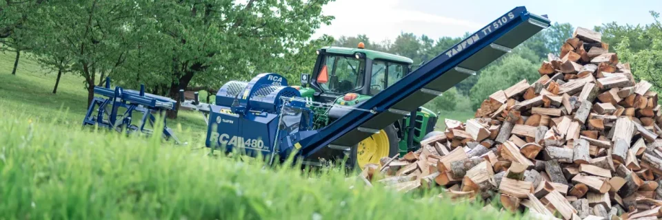 We are the exclusive importers of the TAJFUN range of Firewood Processors.